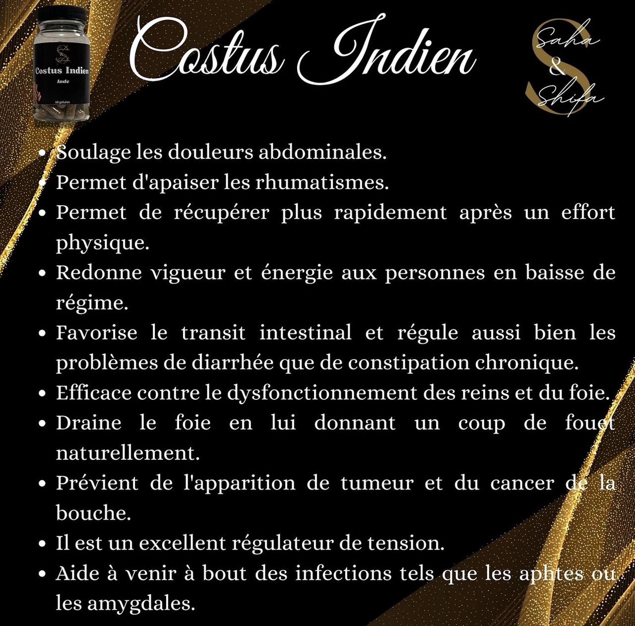Gélules de costus indien - 60 gélules