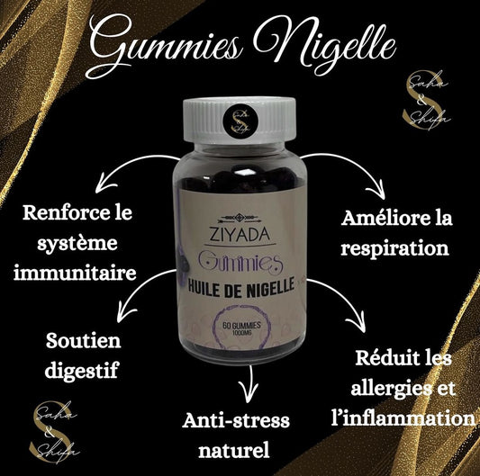 Gummies à l'huile de Nigelle